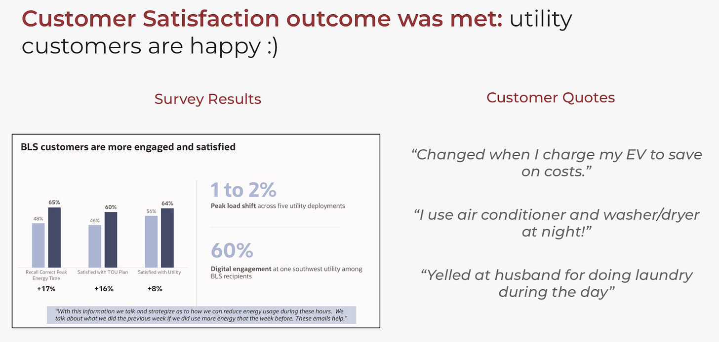 Customer satisfaction study results