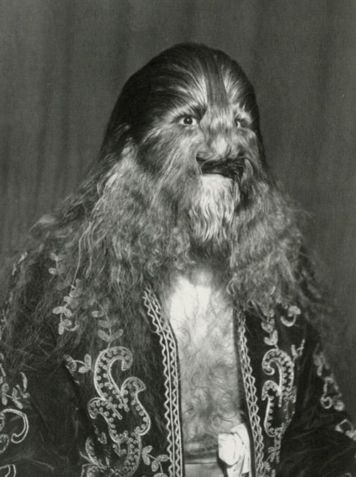 Sideshow performer Lionel the lion-faced man