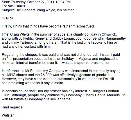 Wulstan email 27.10.11