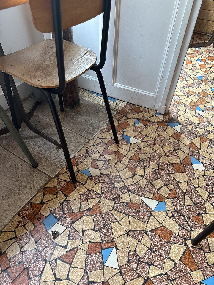 Interior at Mokonuts restaurant in Paris