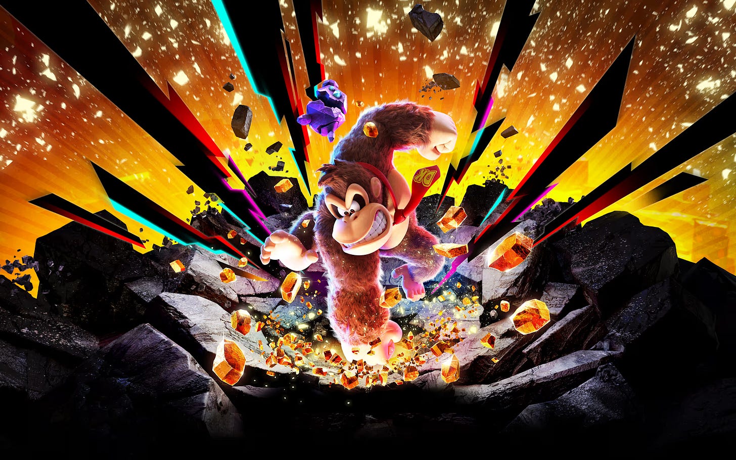 Donkey Kong punching the ground.