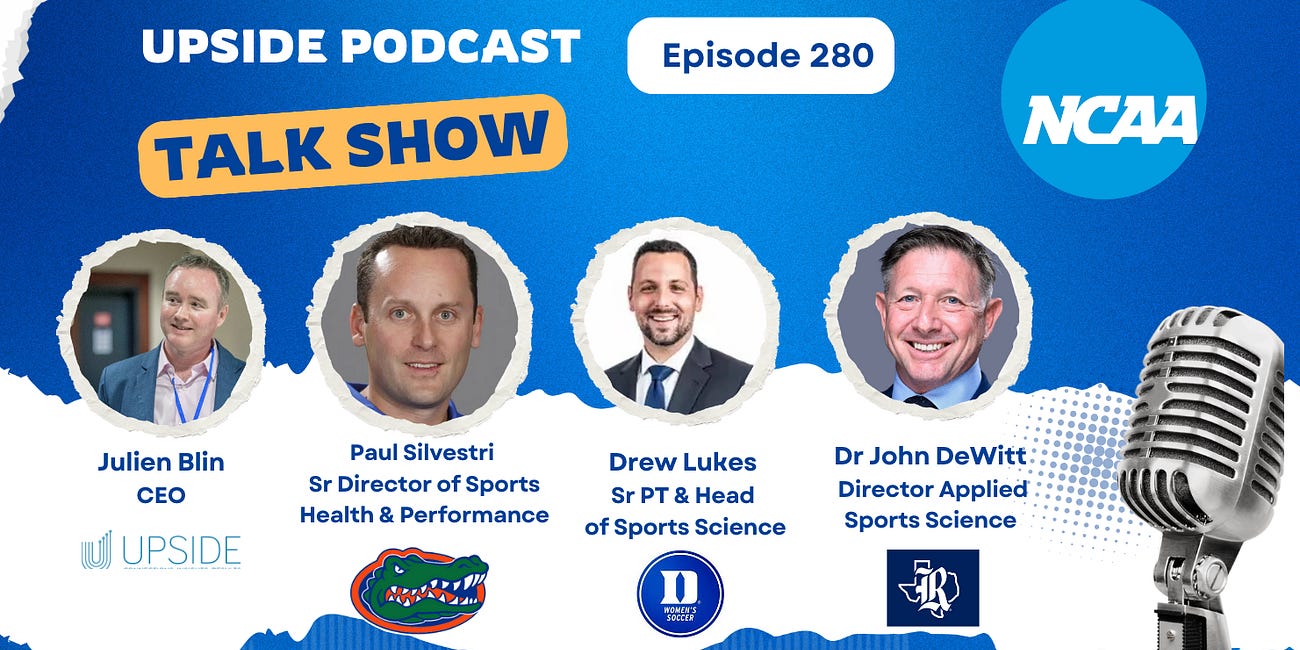 🔥Upside NCAA Group Chat with Paul Silvestri (Florida Gators/NCAA), Drew Lukes (Duke University/NCAA), Dr John DeWitt (Rice University) On Tech Evaluation, the NIL, Team Culture, Adversity, And More