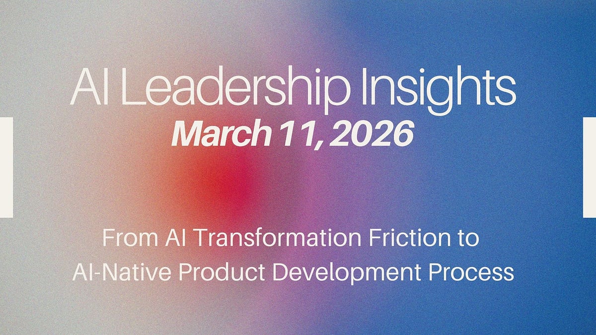 From AI Transformation Friction to AI-Native Product Development ...