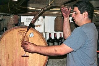 A - Charter Oak, David Fanucci in cellar A - Charter Oak, David Fanucci in cellar