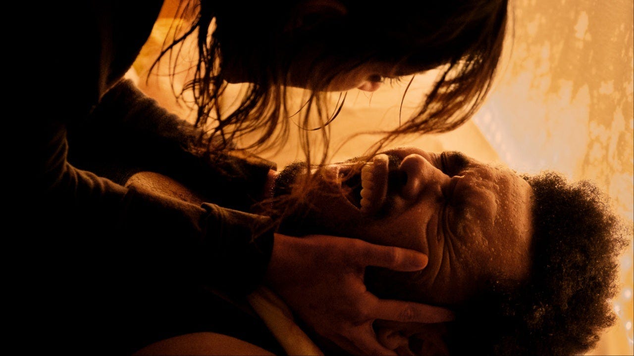 Jenna Ortega and Abel Tesfaye in Hurry Up Tomorrow (2025)