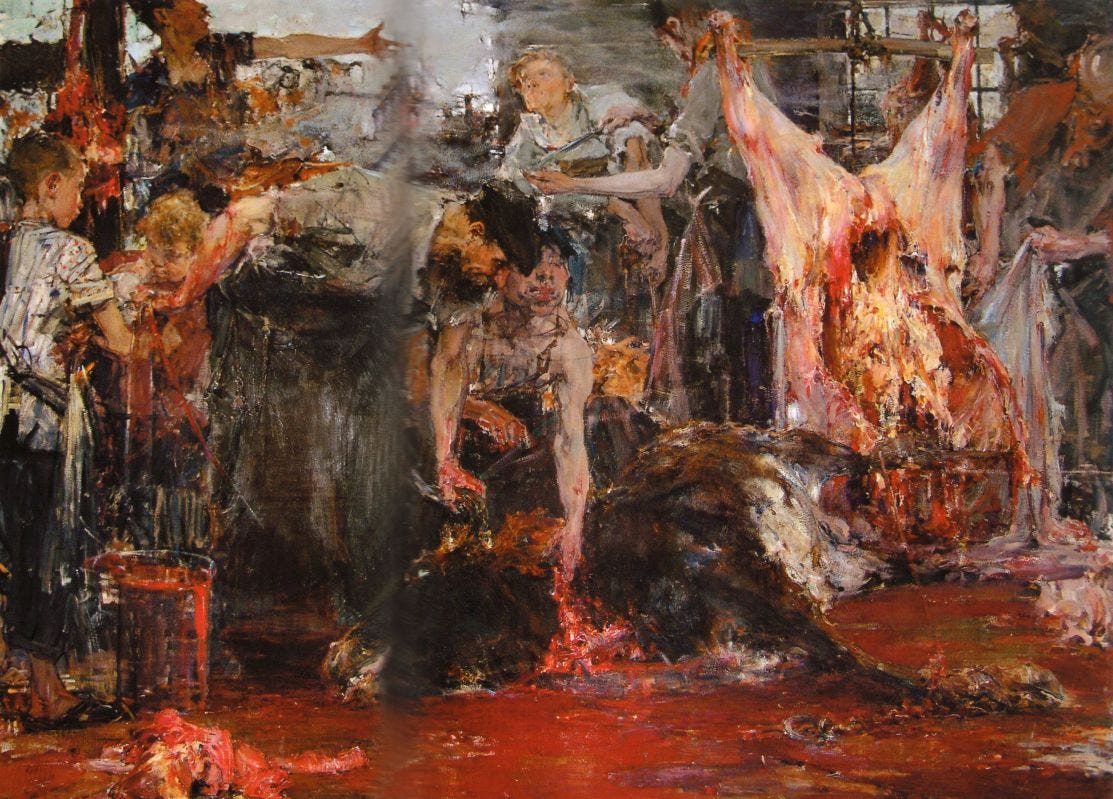 Nicolai Fechin - The Slaughterhouse (1919) : r/Pessimism Nicolai Fechin - The Slaughterhouse (1919) : r/Pessimism