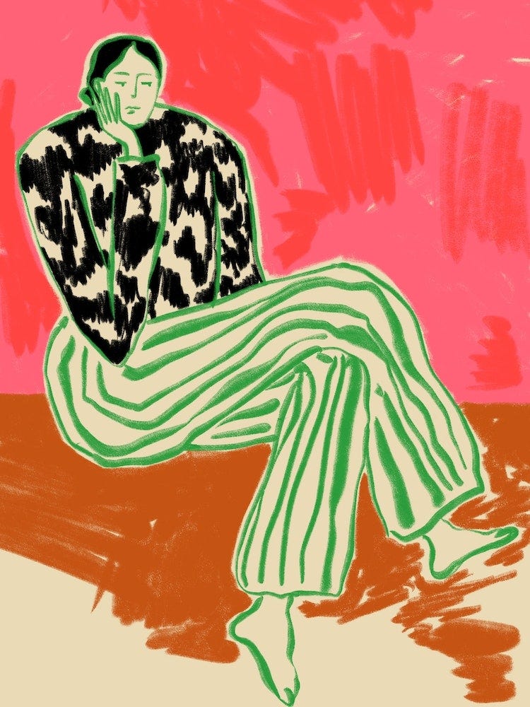 Calm Woman Portrait Art Print by Sandra Poliakov - Fy