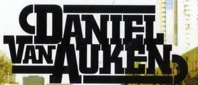 Daniel Van Auken’s logo in bold lettering.