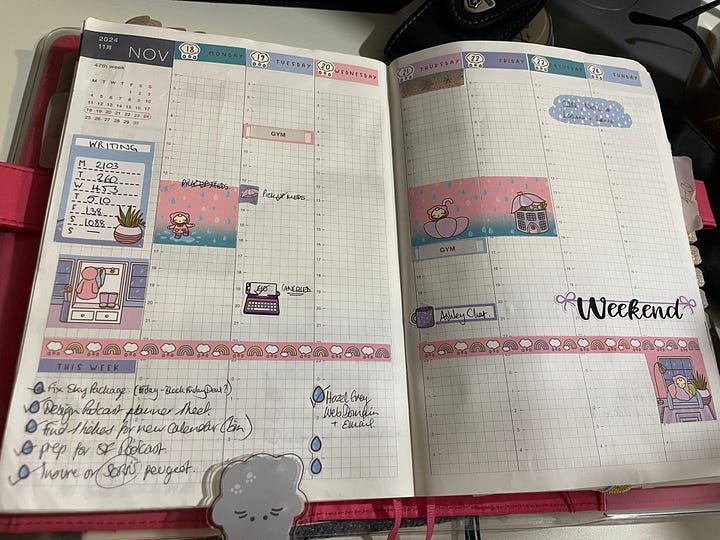 Photos from Helen's Hobonichi Planner