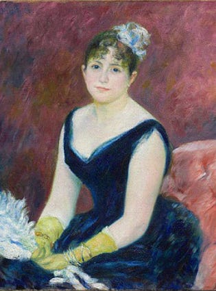 Digial Update of Madame Leon Clapisson 1883 by Auguste Renoir 