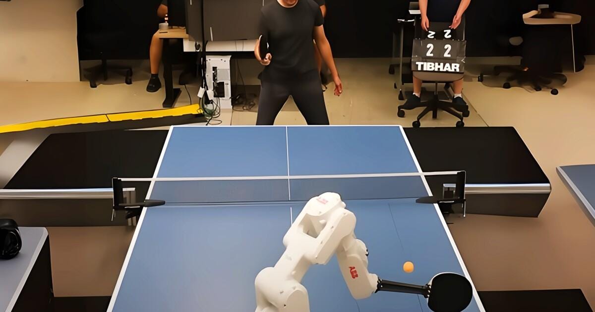 Video: Google robot paddles human table tennis competitors Video: Google robot paddles human table tennis competitors