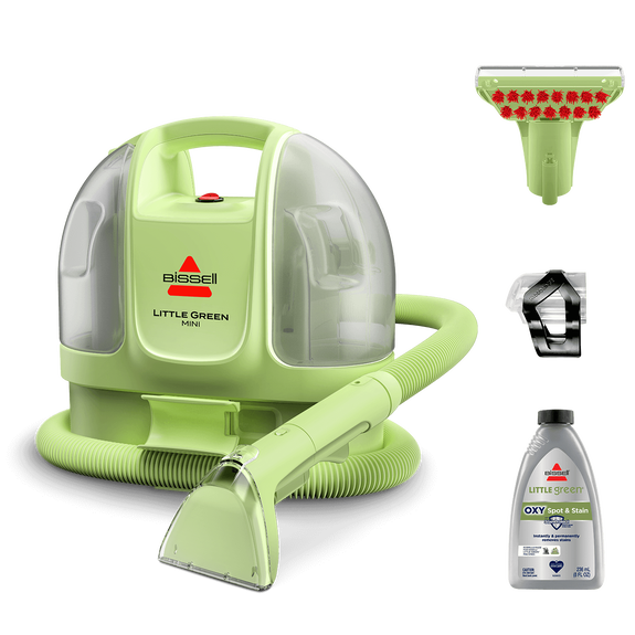 Little Green Mini with included tools and trial size formula