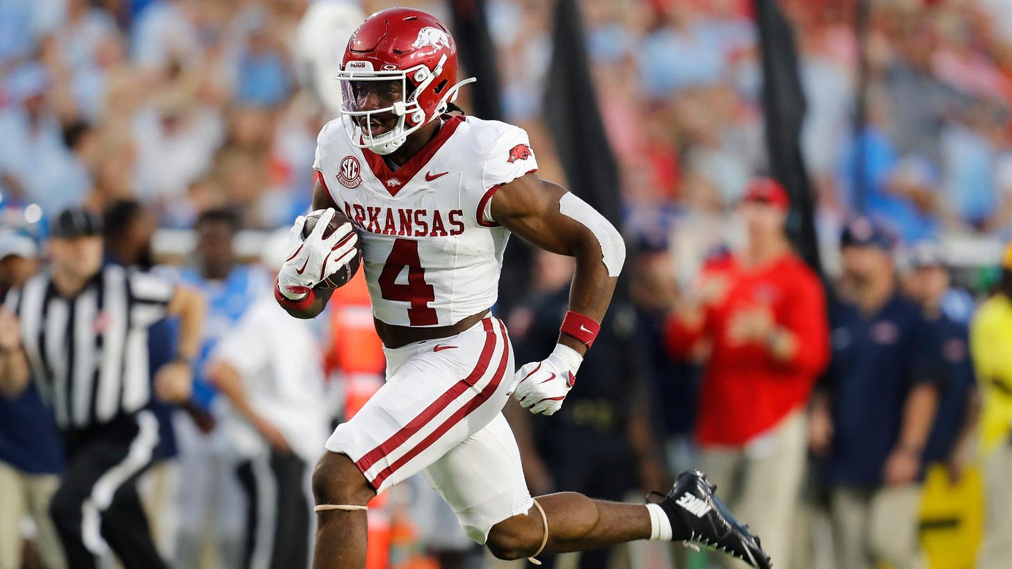 Mike Washington Jr. - Arkansas Razorbacks Running Back - ESPN