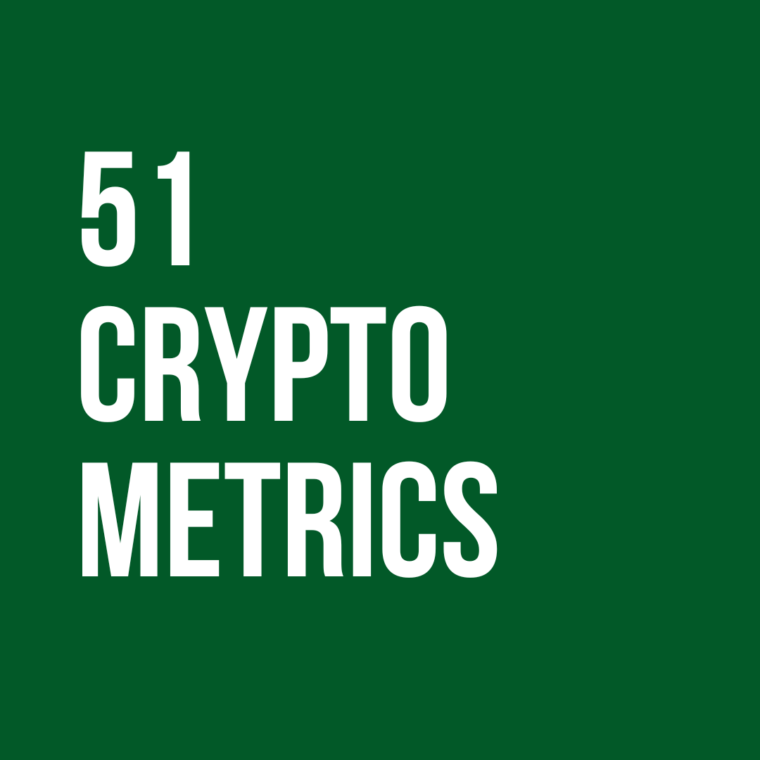 51 crypto metrics you MUST know about - by Rohas Nagpal