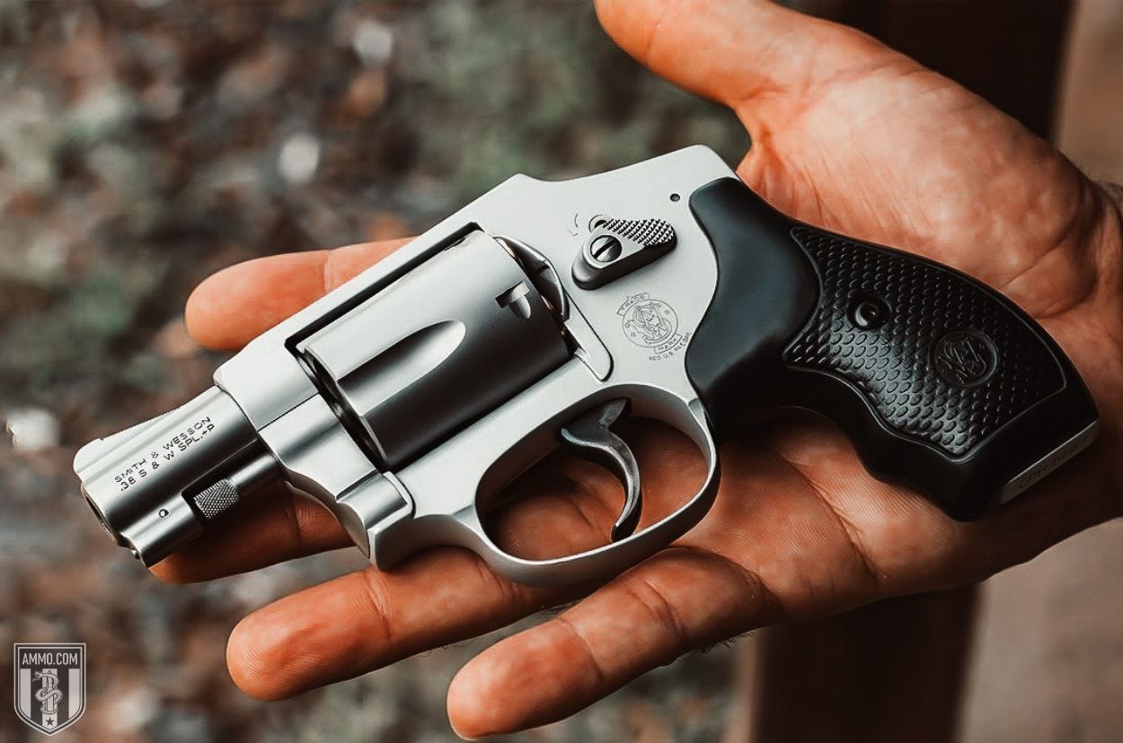38 Special snub nose revolver