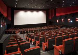 Theatrical distribution in a cinema screen Theatrical distribution in a cinema screen