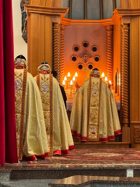 Images of a liturgical church service