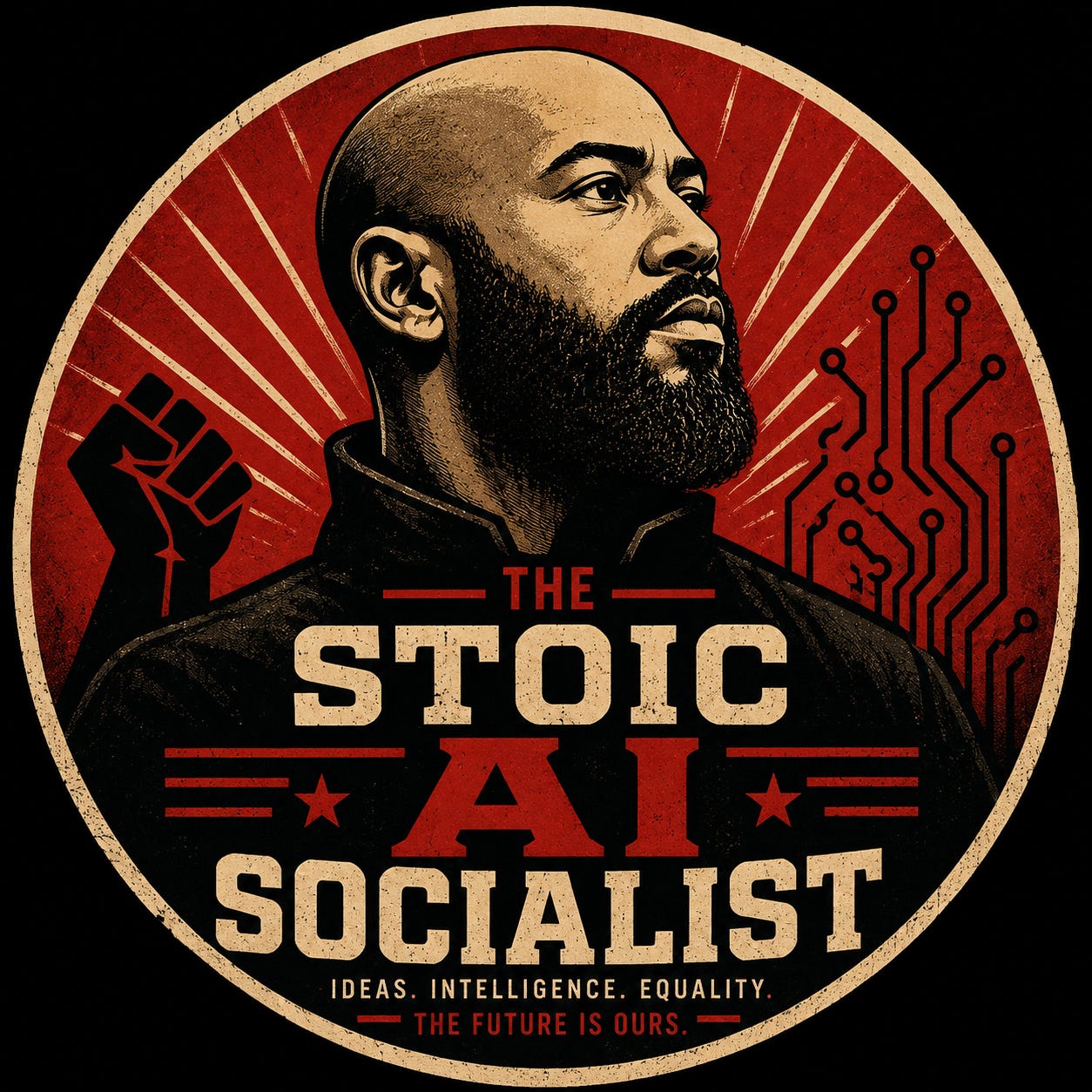 The Stoic AI Socialist logo