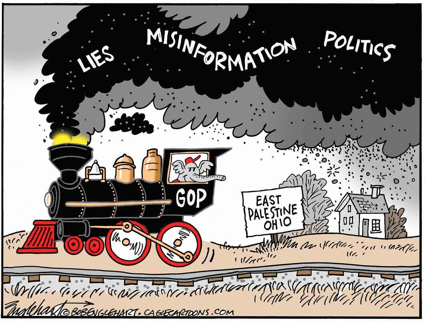 GOP disinfo about train safety