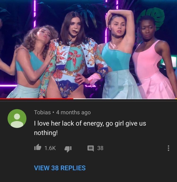 ian on Twitter: &quot;I love her lack of energy! go girl! give us nothing!&quot;