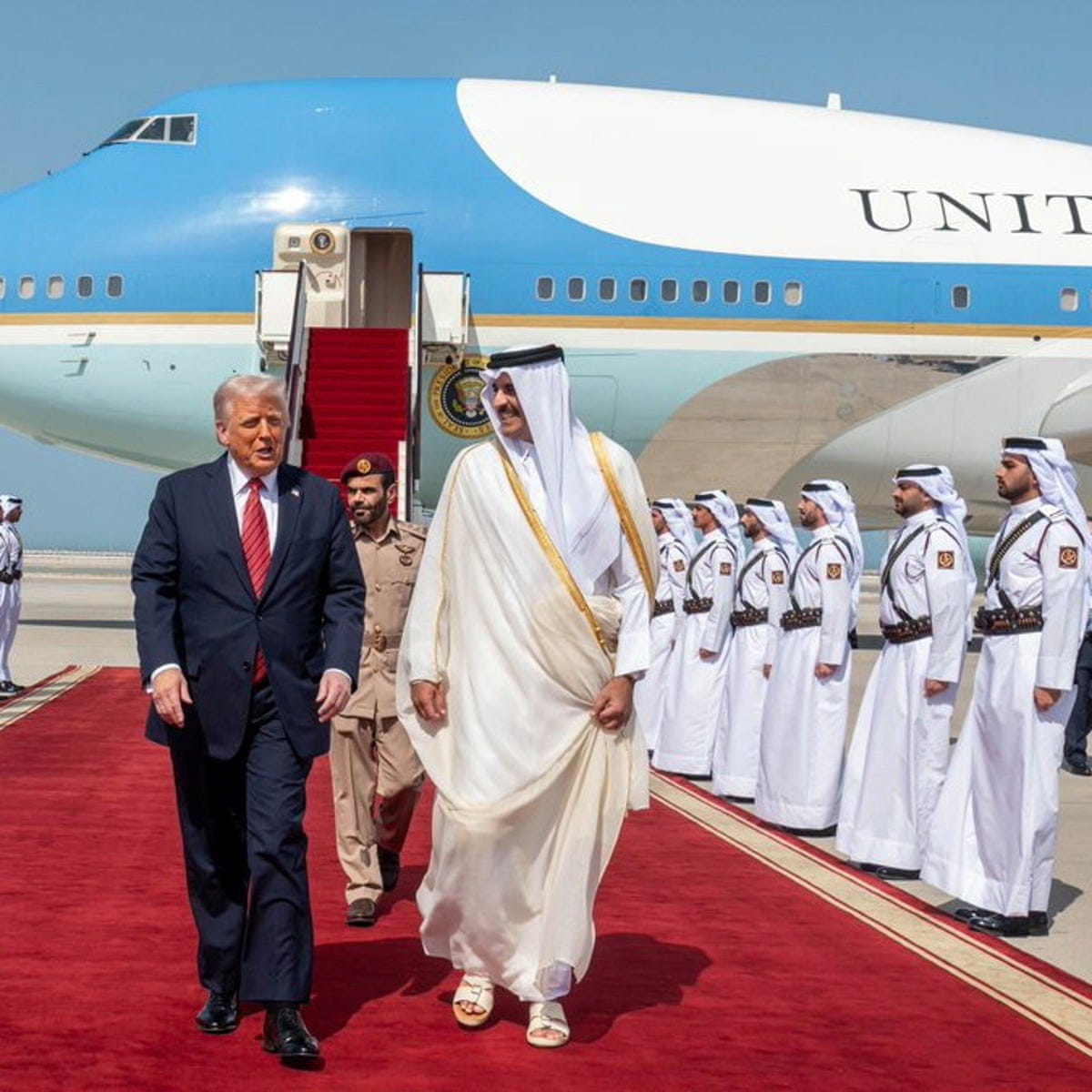 Trump news at a glance: President shrugs off Qatar jet fury, announces $96bn Boeing deal | Trump administration | The Guardian Trump news at a glance: President shrugs off Qatar jet fury, announces $96bn Boeing deal | Trump administration | The Guardian