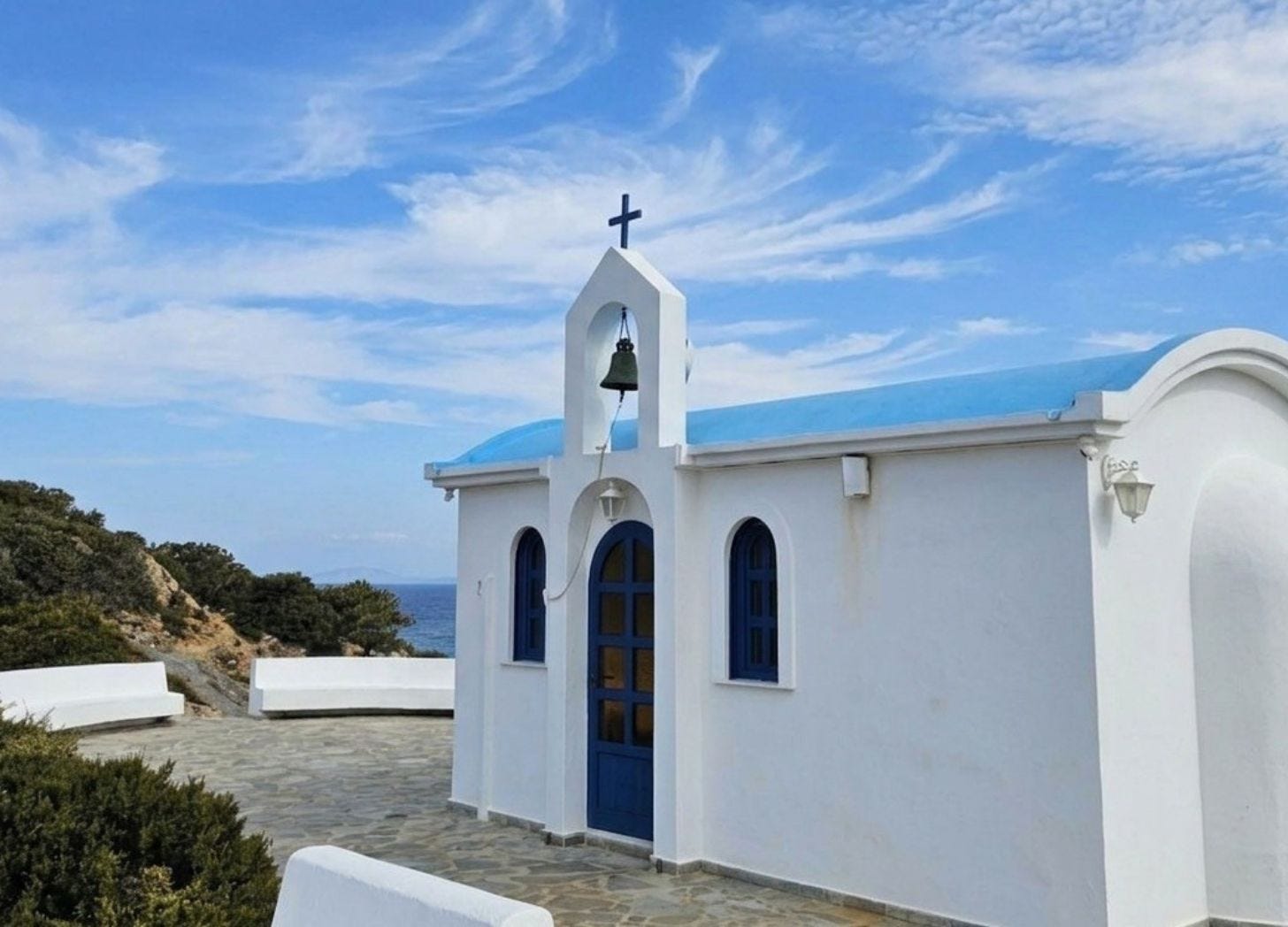 Panagia Katafygiotissa on Katafygi Bay, Greece