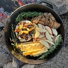 Baked Brie with Rosemary Mushrooms