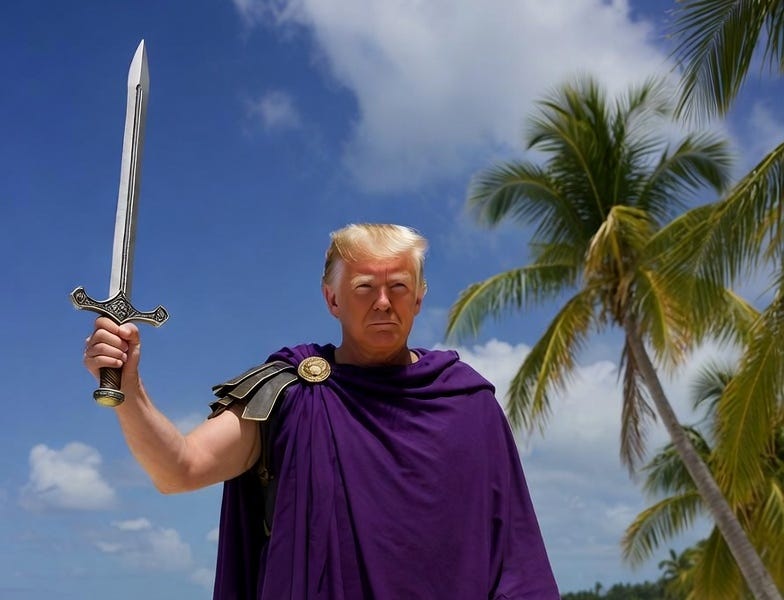 The Peace President Wields His Sword