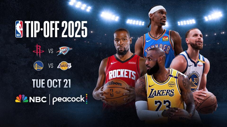 NBC Sports Unveils Full 2025–26 NBA Regular-Season Schedule, Featuring 100  Games on NBC and Peacock | NBCUNIVERSAL MEDIA