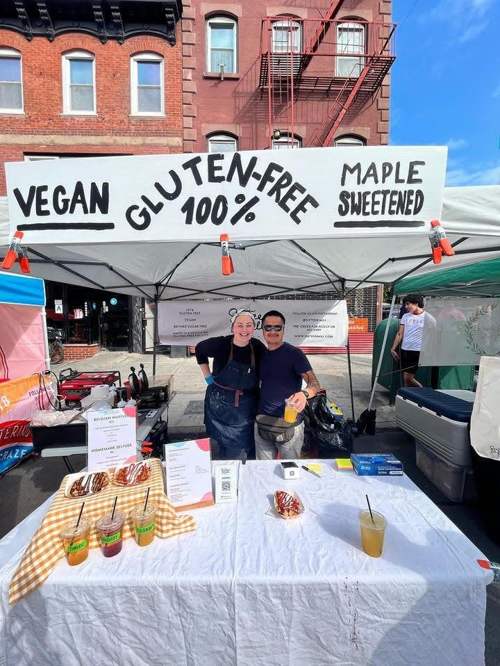 Gluten free pop up turned permanent brick and mortar specializing in gluten free donuts, breads, cakes, and more.