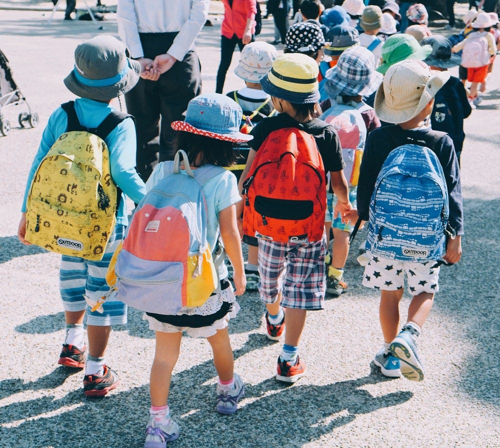 Kids going to school Kids going to school