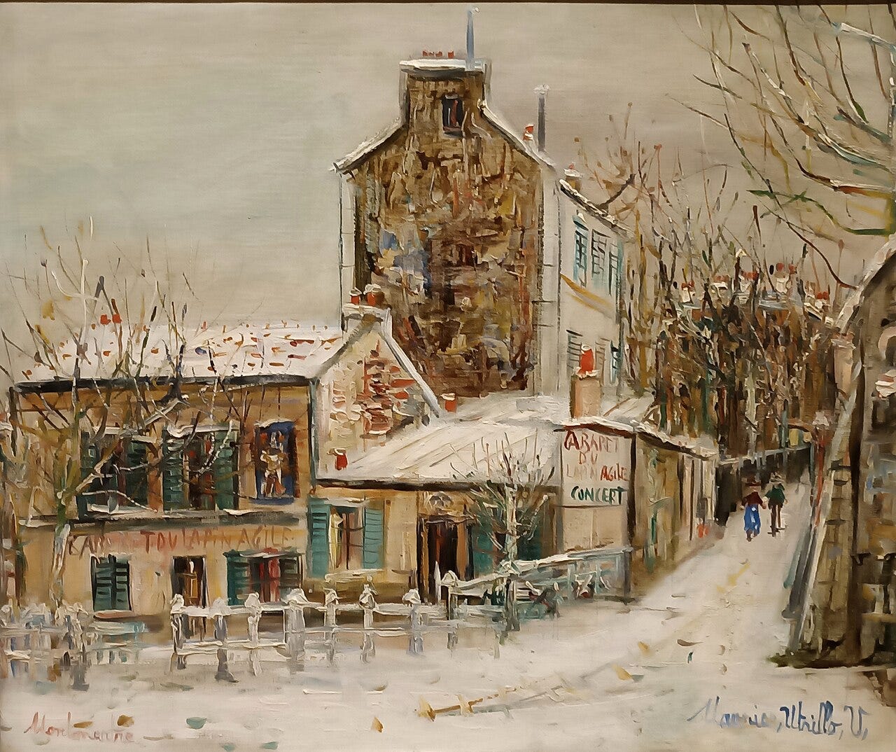 Maurice Utrillo, The Lapin Agile, Montmartre, about 1930 Maurice Utrillo, The Lapin Agile, Montmartre, about 1930