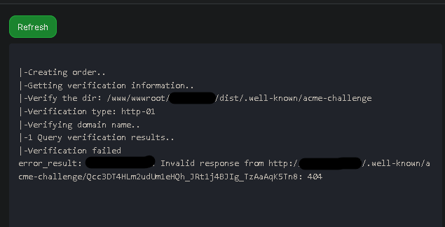 SSL Verification Failed Error