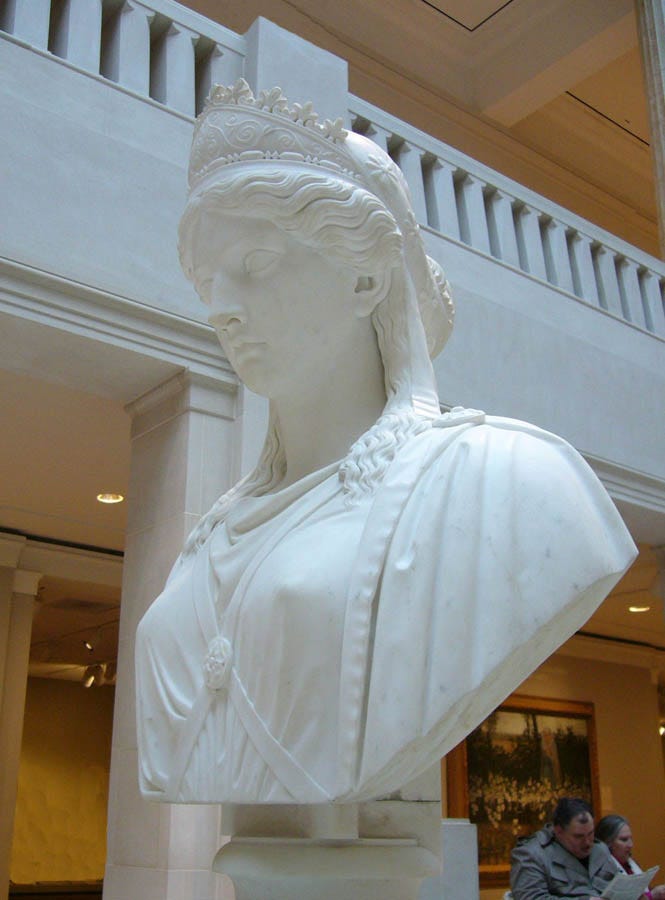 Zenobia, Queen of Palmyra, 1857, Art Institute of Chicago Zenobia, Queen of Palmyra, 1857, Art Institute of Chicago
