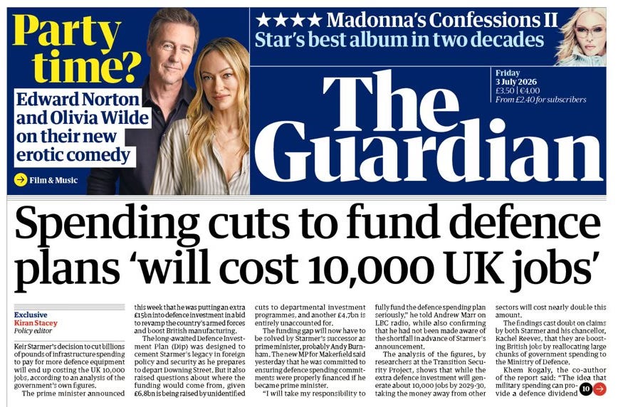 No, Labour's defence plan will not 'cost 10,000 jobs'
