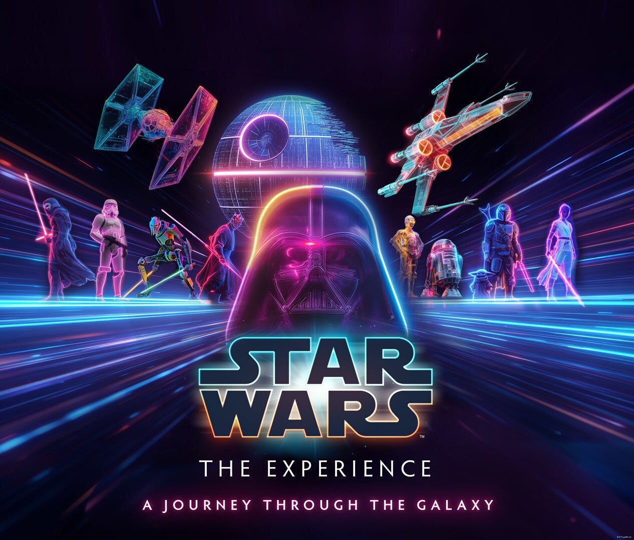 Star Wars: The Experience – A Journey Through the Galaxy key art Star Wars: The Experience – A Journey Through the Galaxy key art
