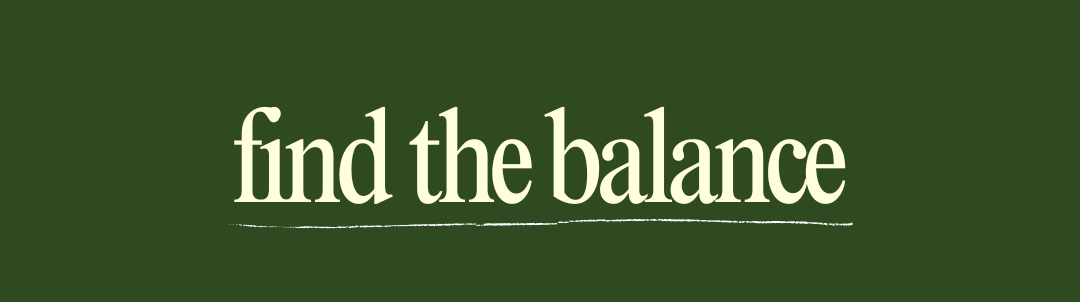 find the balance
