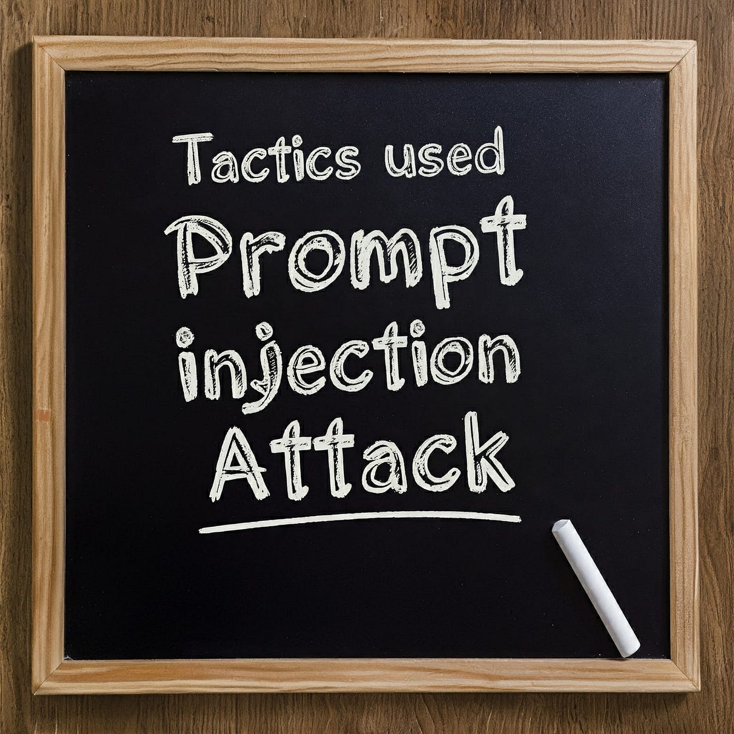 Tactics, Techniques, and Procedures (TTPs) used for Prompt Injection Attacks
