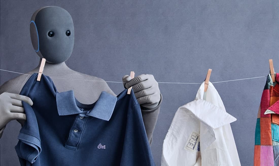 1X NEO Home Robot Clothing Rack