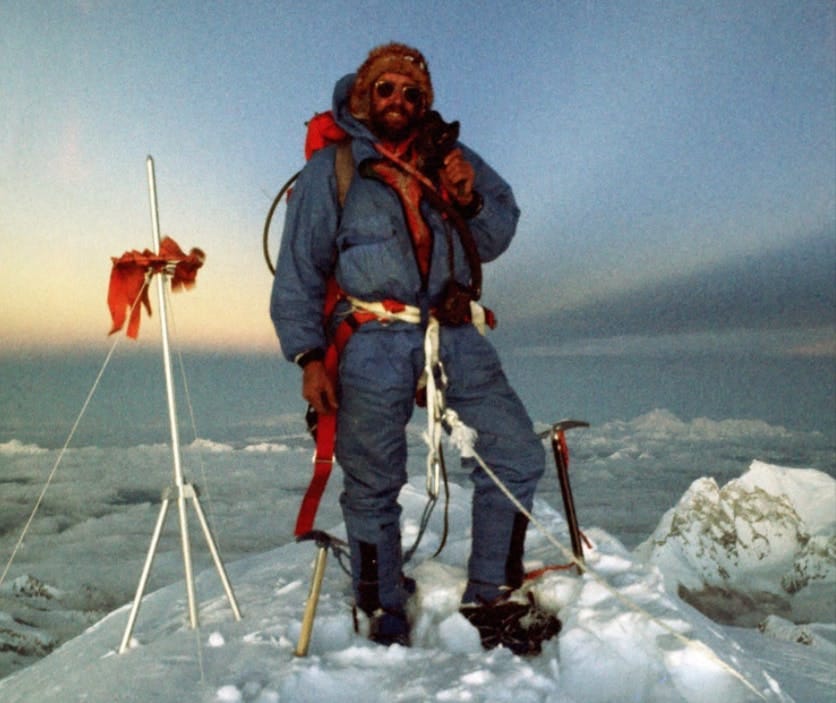 Doug Scott on summit of everest
