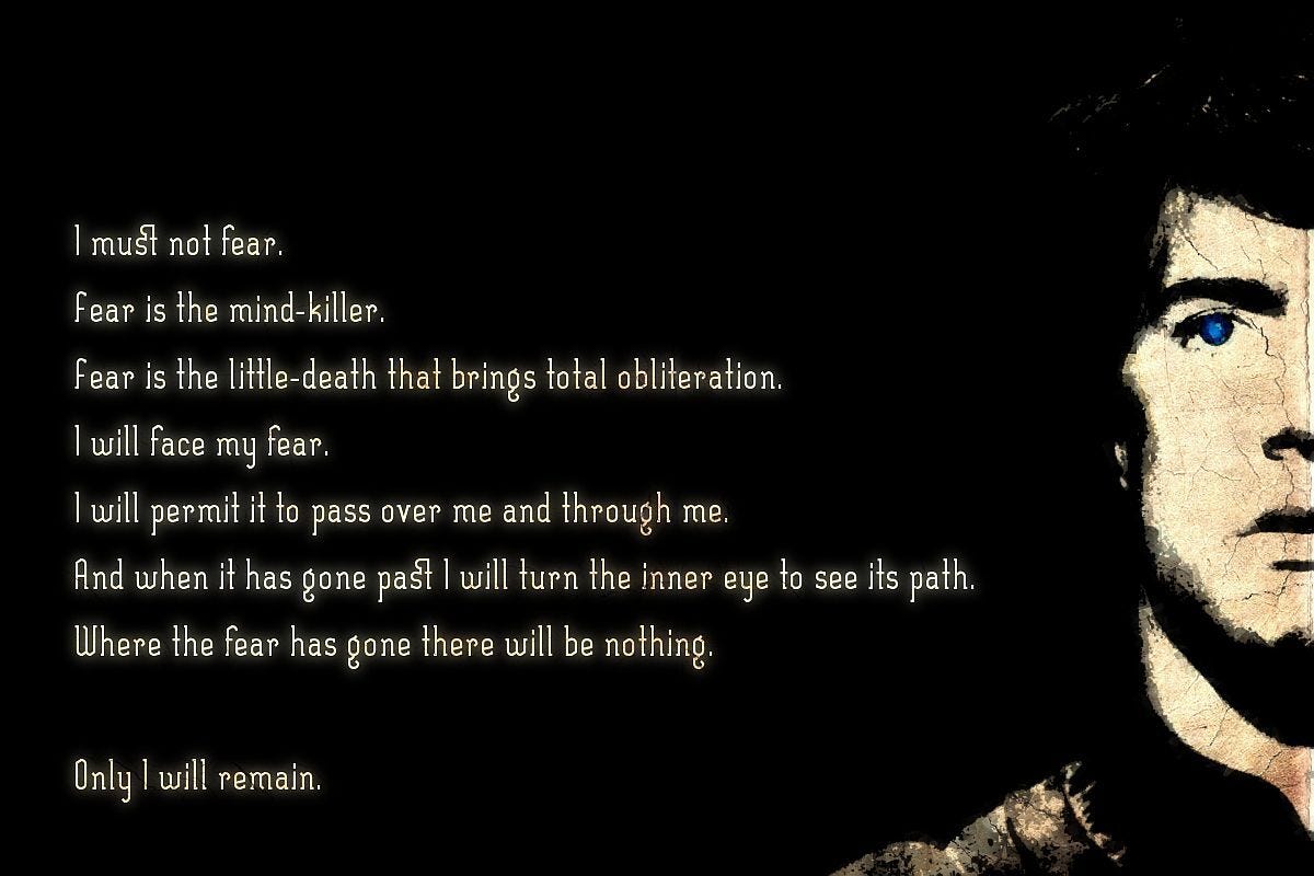 Litany Against Fear | Dune Wiki | Fandom
