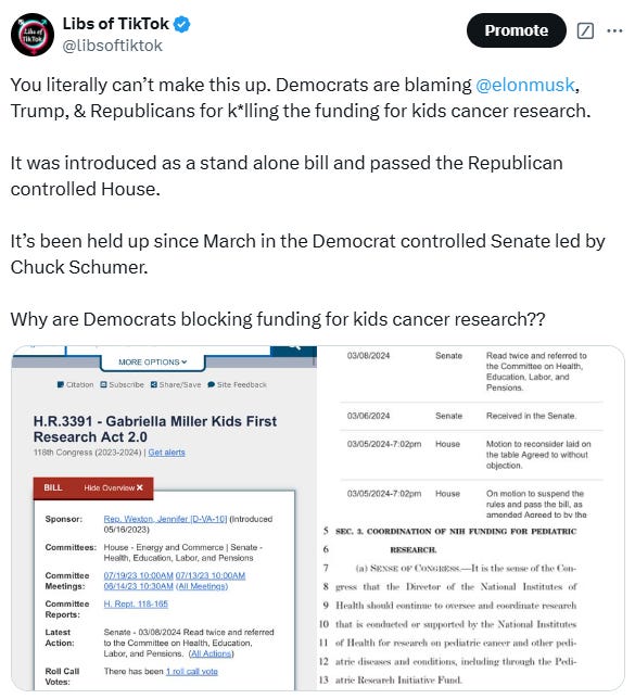 CANCER CURE: EXPOSING Dem's Cancer Funding LIE
