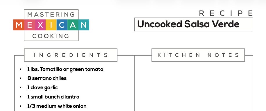 printable recipe card sample