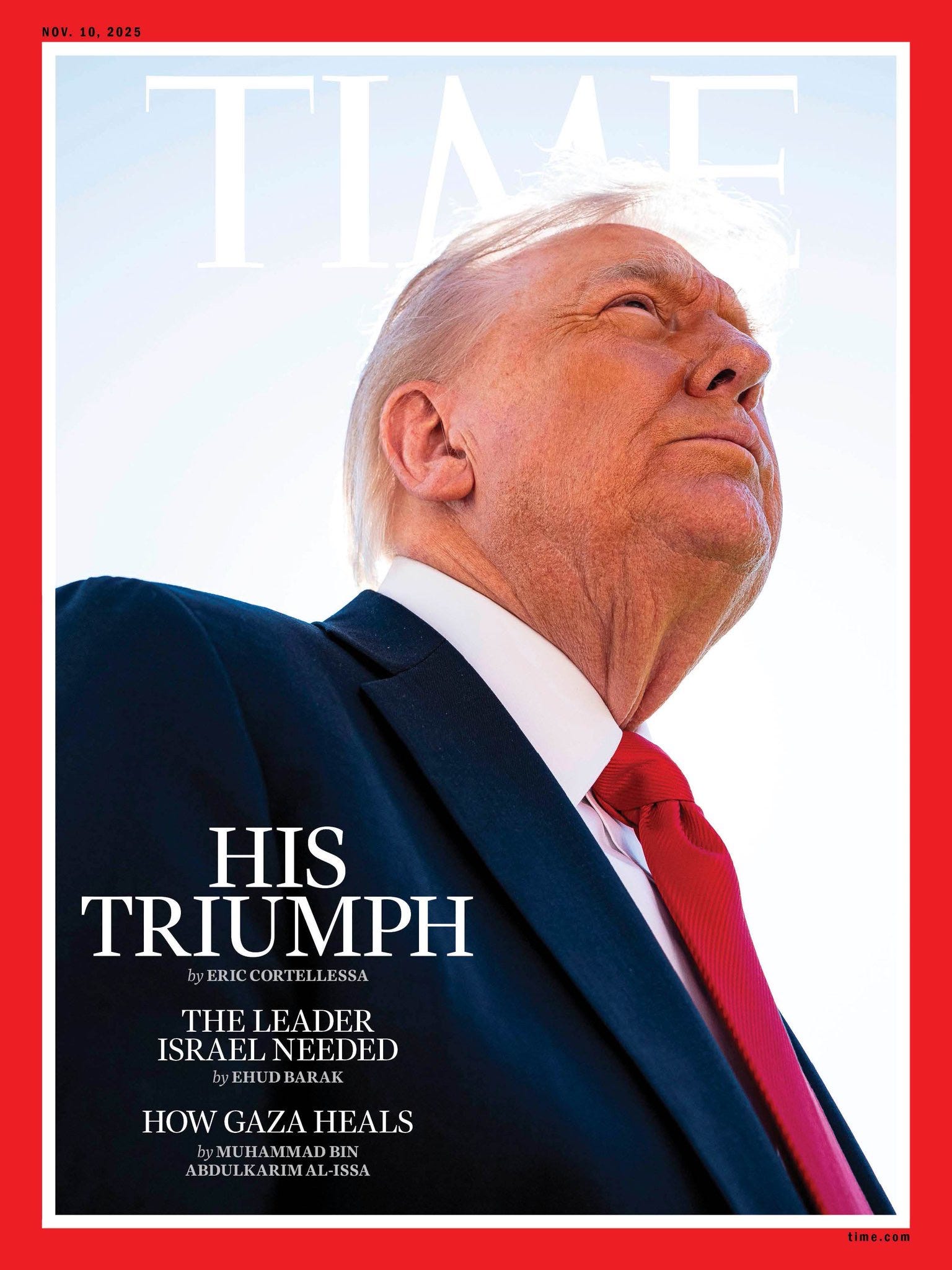 Trump tucks extra chins into shirt