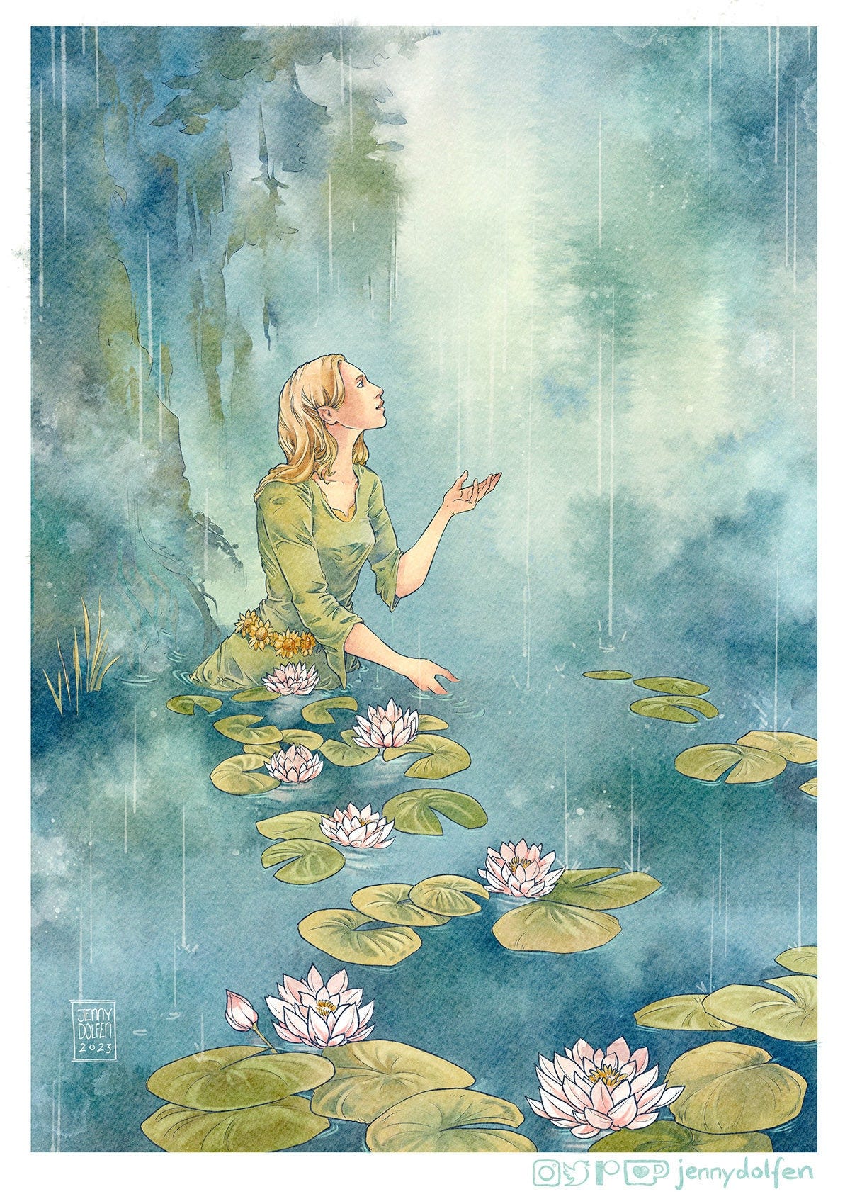 Goldberry's Washing-day - Signed Giclée Print - Etsy UK