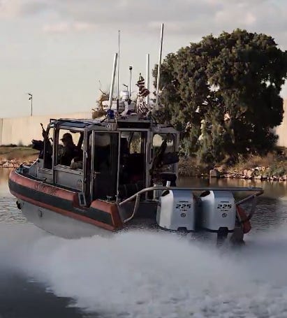 The Coast Guard is now patrolling the Rio Grande alongside U.S. Border Patrol and U.S. Northern Command boats 