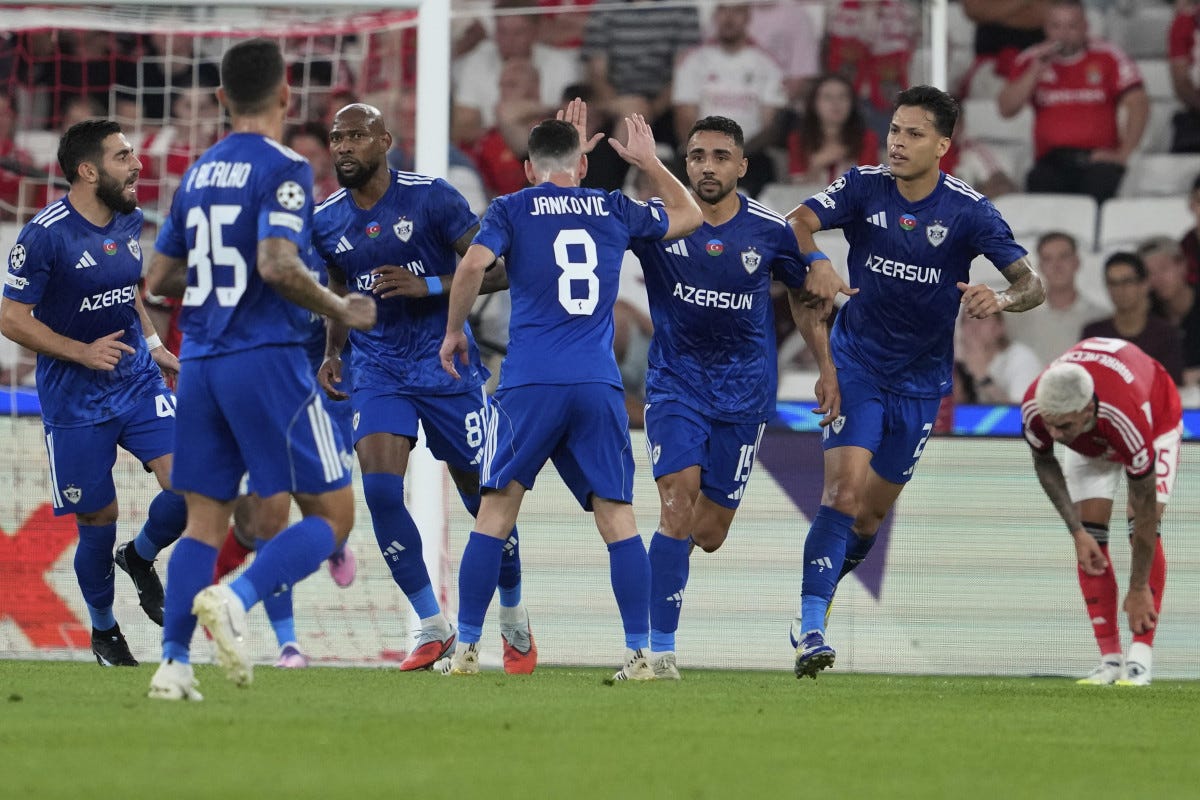 Qarabag stun Benfica with thrilling 3-2 comeback victory in Champions  League opener