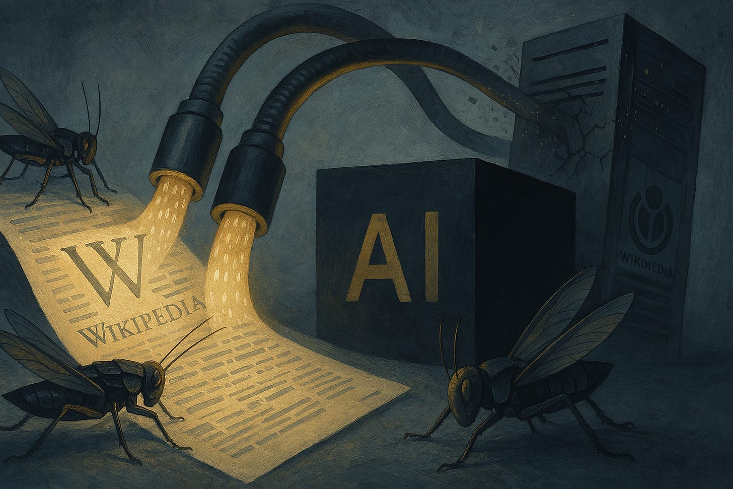 Wikipedia to AI: Stop Eating All Our Data! 🤖