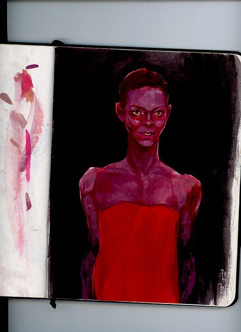 a collection of pages from Claire Donaldson's Sketchbooks