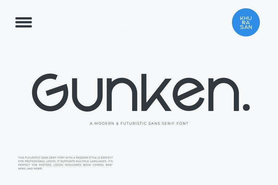 Gunken Modern Sans Serif Font